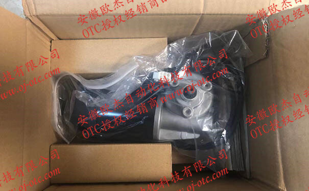 OTC DAIHEN W-W03729 motor – encoder end OTC DAIHEN W-W03729 wire feed motor showing encoder end