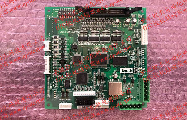 OTC DAIHEN L20365C00 communication board – front view OTC DAIHEN L20365C00 genuine communication board for DP series welders