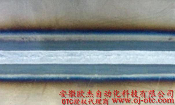 OTC DAIHEN EP500L mild steel weld result (material: mild steel, thickness: 2mm, current: 125A, voltage: 16.1V)
