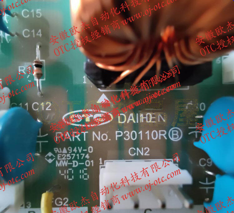 OTC DAIHEN P30110R circuit board label and connectors