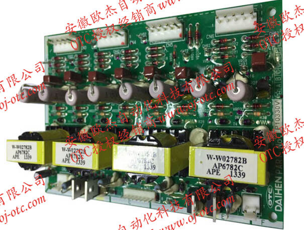OTC DAIHEN P10330V circuit board label and connectors
