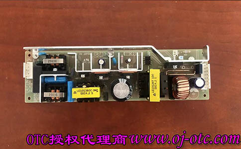 OTC DAIHEN 100-2818 servo power supply – side view showing connectors