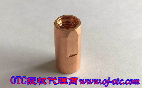 OTC DAIHEN RTW5000H welding gun with L10302C01 contact tip holder mounted