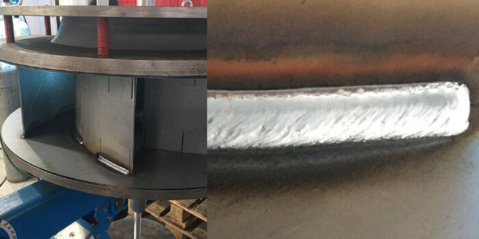 DP-500(S-3) welding stainless steel fan case - Beautiful formation