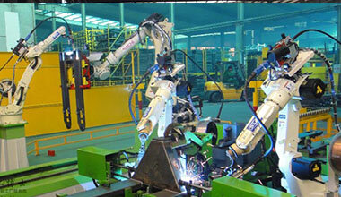 OTC Robot Multi-Robot Cooperative Welding Case