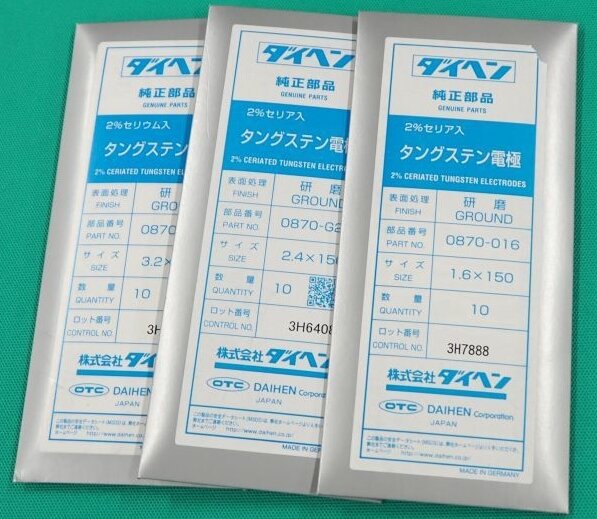 OTC Daihen Ceriated Tungsten Electrode (Grey)
