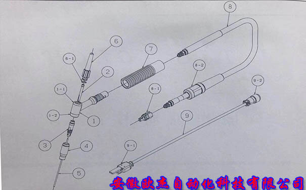 OTC Daihen AWX-2081 TIG Welding Torch Exploded View Diagram