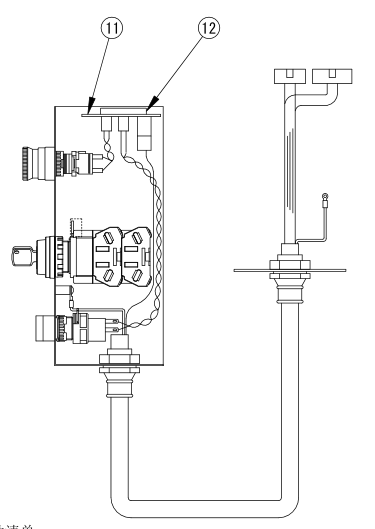 OTC robot operation box exploded view 2 - Panel Button Assembly