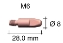 Binzel ROBOWH242D CuCrZr Contact Tip