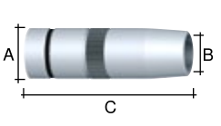 Binzel A360 Gas Nozzle