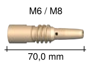 Binzel A500 Contact Tip Holder