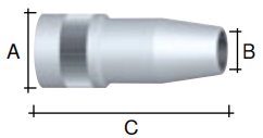 Binzel ROBO 650TS Gas Nozzle