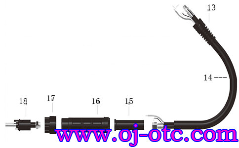 OTC CT-75/CT-80 Torch Tail Exploded View