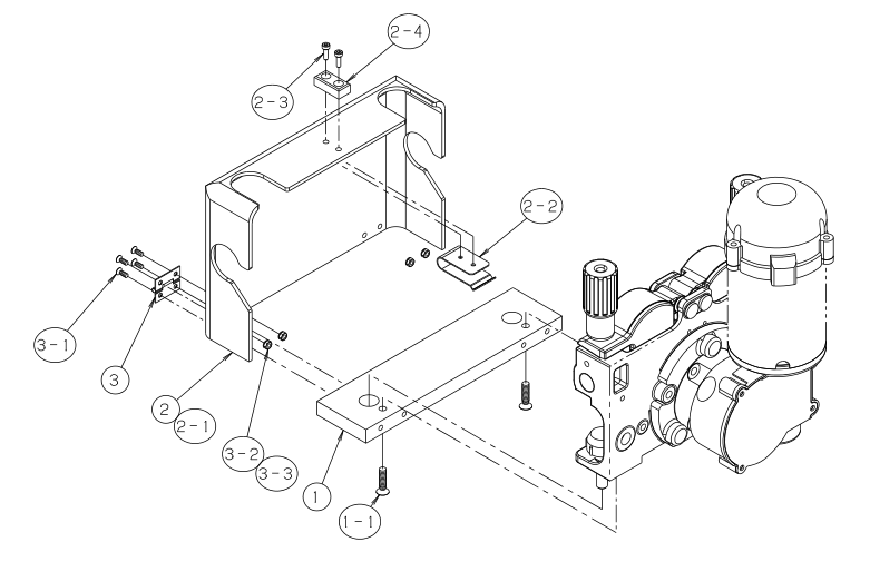 OTC Daihen CM7402 / CMW-742-C Wire Feeder Cover Exploded View Diagram