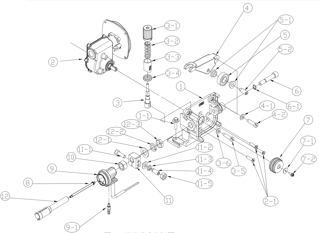OTC Daihen CM6201 / CM6202 / CM6402 Wire Feeder Assembly Exploded View Diagram