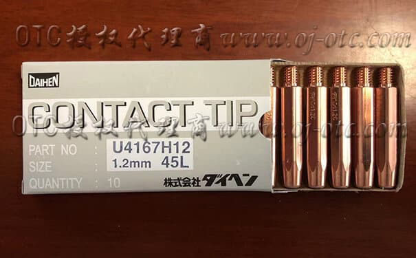 OTC Daihen Genuine Contact Tip U4167H12 Front View