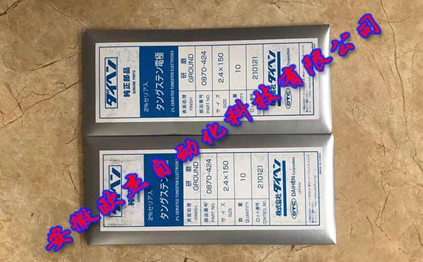 OTC Cerium Tungsten 0870-424 Box OTC Cerium Tungsten Electrode 0870-424 Packaging