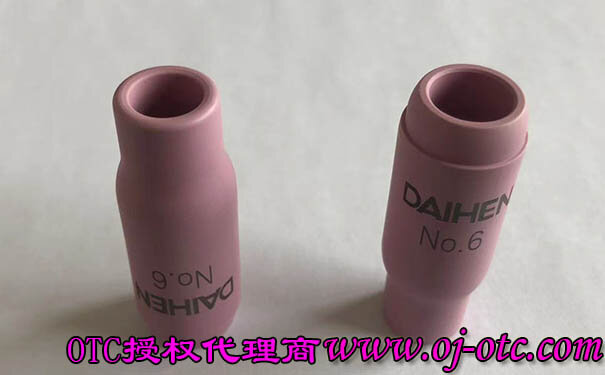Genuine OTC Daihen Ceramic Nozzle H21B21 No. 6 Front View