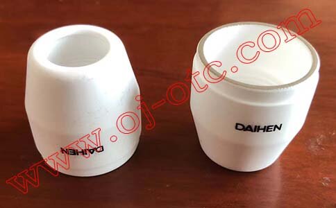 Genuine OTC Daihen Ceramic Shield Cup H839G02 Front View