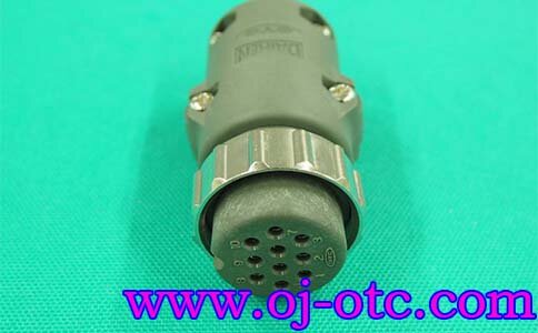 OTC 10-Pin Socket 100-1381 Soldering Side OTC Daihen 10-Pin Aviation Socket 100-1381 Rear View