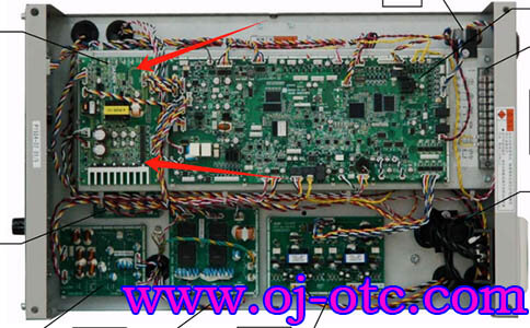 OTC EP400 Welder Internal Layout OTC EP400 Welder Internal Structure Top View P30087Q Position