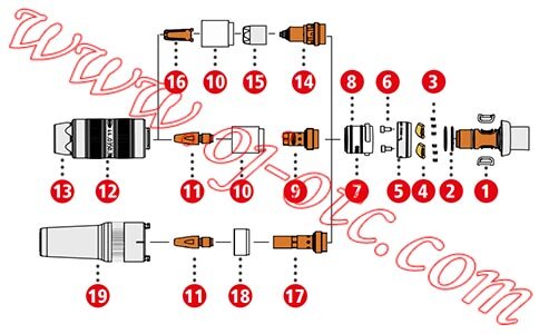 MTB 700i W R Component Exploded Diagram